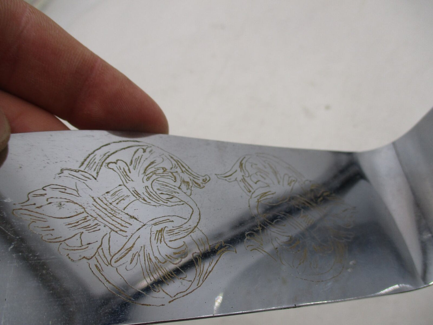 Honda Goldwing GL Vintage Single Engraved Chrome Mounting Trim Piece