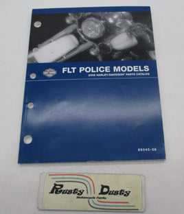 Harley Davidson Official Factory 2006 FLT Police Models Parts Catalog 99545-06