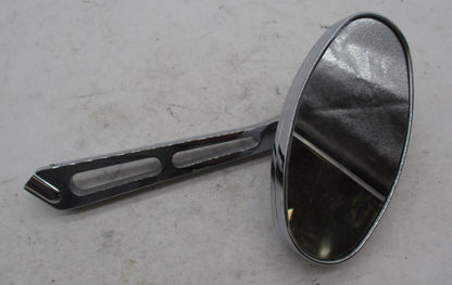 Harley Davidson Chrome Oval Slotted Stem Left Side Mirror