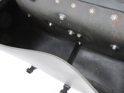 Set of Harley Davidson Universal Pleather Black Saddle Bags w/ Eagle Star Emblem