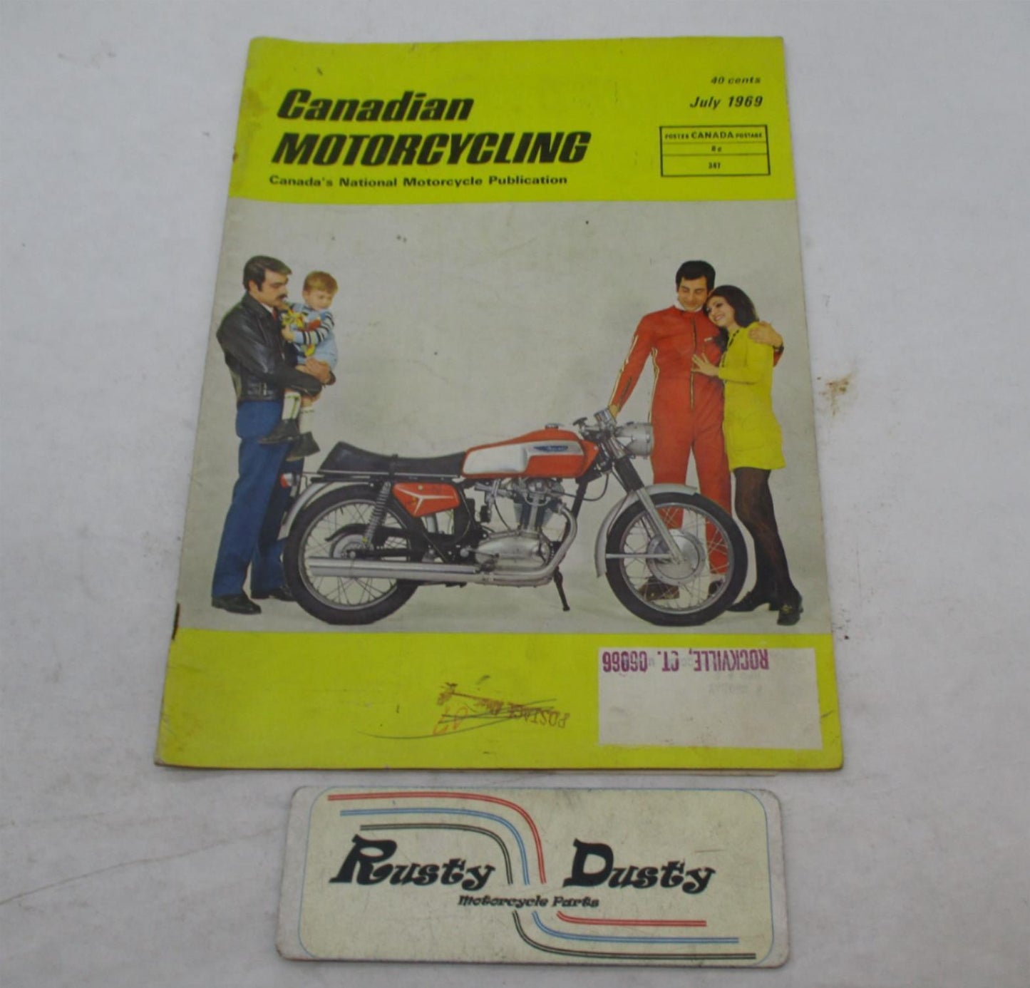 Vintage Canadian Motorcycling July 1969 Magazine Issue