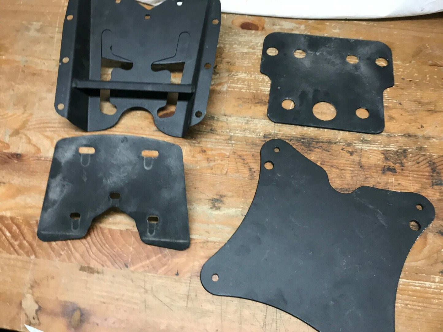 Universal Rear Luggage Rack Top Box Carrier Mount Bracket with Adapter Plates
