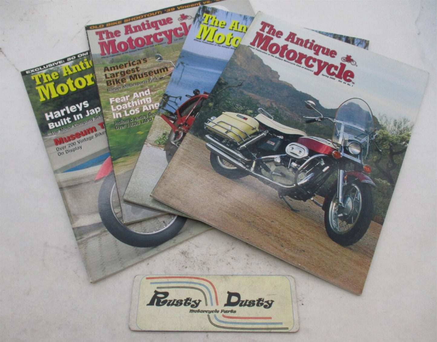 Complete Set of 4 The Antique Motorcycle Magazines All Issues from 2005 Vol. 44