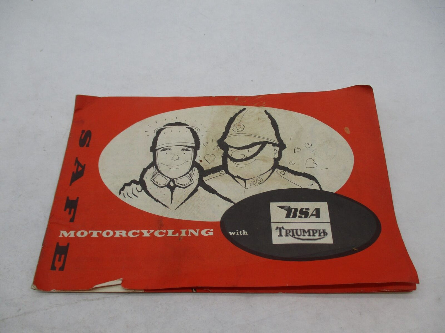 Vintage Safe Motorcycling with BSA Triumph Guide Handbook