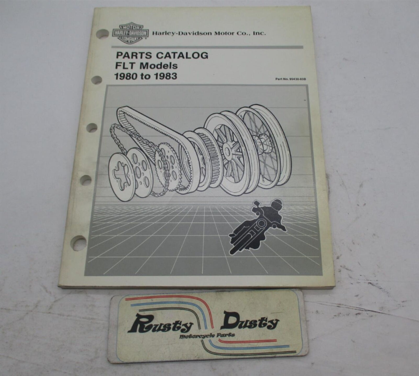 Harley Davidson Genuine Official Factory 1980 - 1983 FLT Parts Catalog 99438-83B