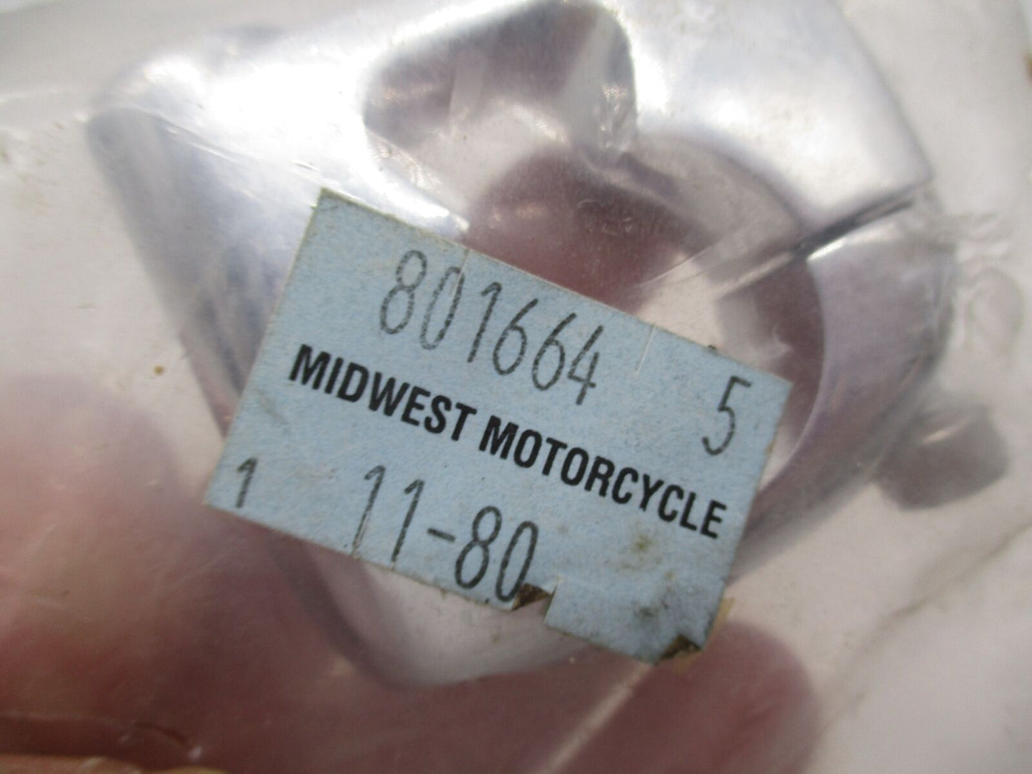 Harley Davidson Midwest Turn Signal Driving Aux Light Chrome Clamp Bracket