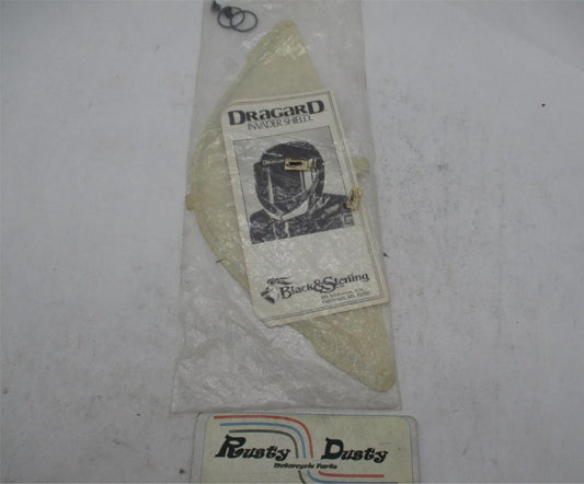 Black and Sterling DragarD Helmet Visor Invader Shield