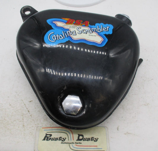 Genuine Original BSA Catalina Scrambler Black Oil Tank / Side Cover