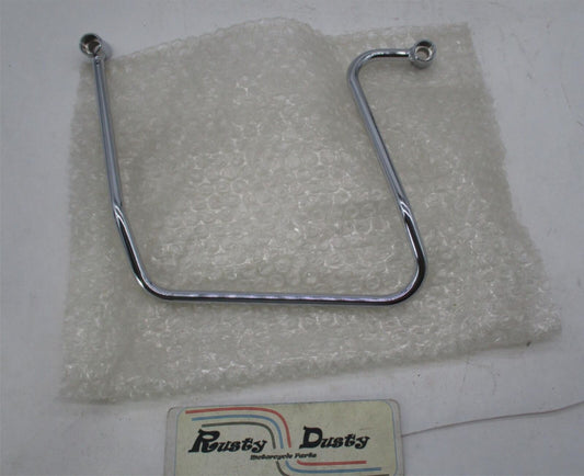 Harley Davidson Chrome Dyna Fat Bob FXD FXDB Single Saddlebag Support Bracket