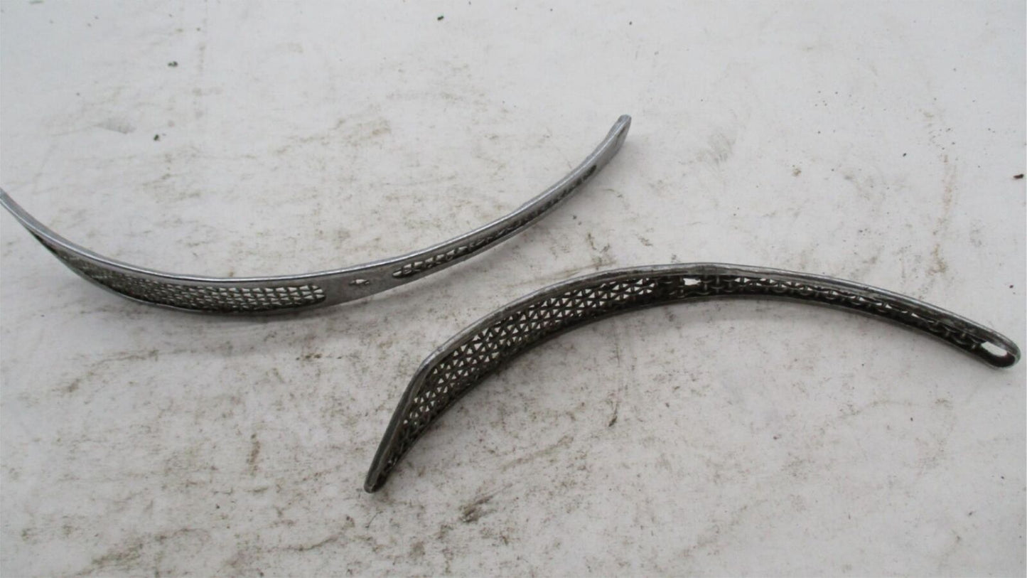 Pair of BSA Triumph Air Scoops Gauze Leading Shoe Brake Plate 37-3444
