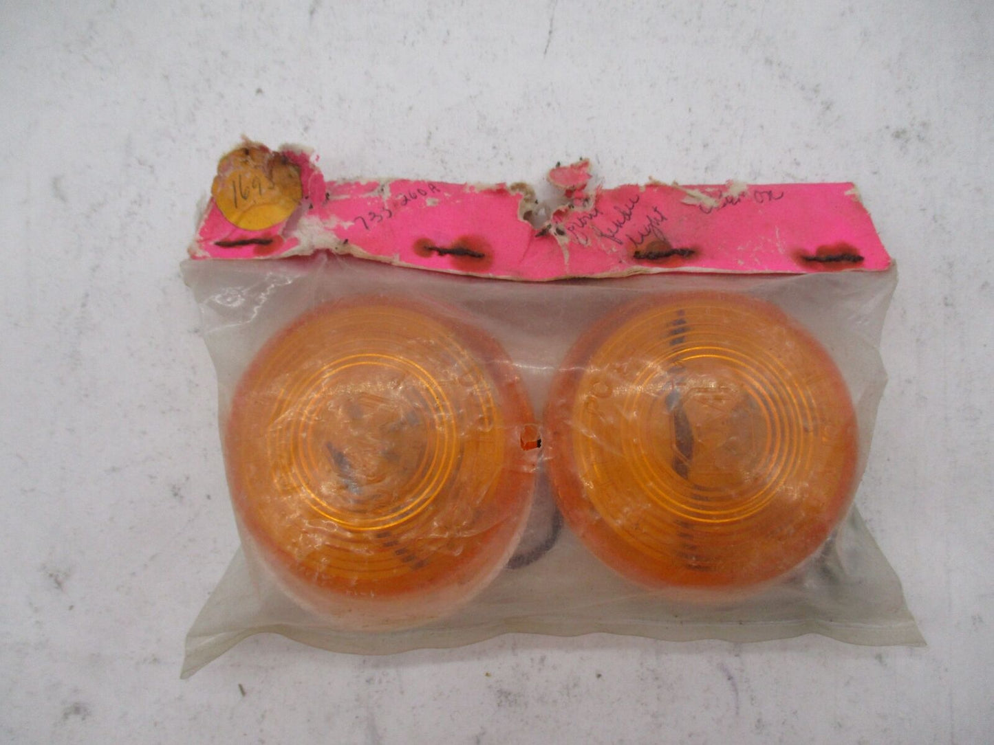 Vintage NOS Motorcycle Honda Pair of Amber Turn Signals Lights 733-260A