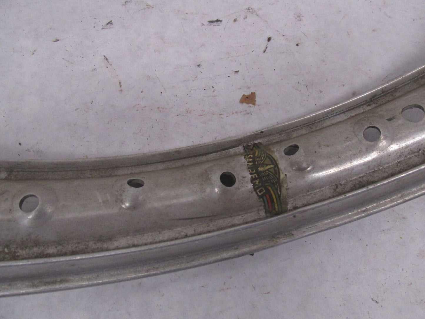 Vintage San Remo Motorcycle Enduro Dirt Bike Wheel Rim 40 Spokes 2.25 X 19" #4