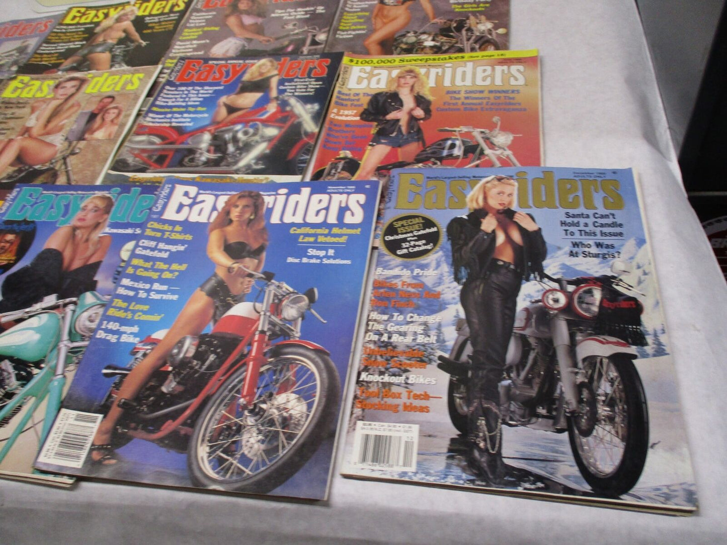 Lot of (16) VTG Easy Rider Harley Davidson Chopper Magazines 1988-1989 Lot #3