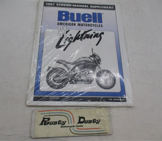 Harley Davidson Buell Official NOS 1997 S1 Lightning Service Manual 99490-97Y