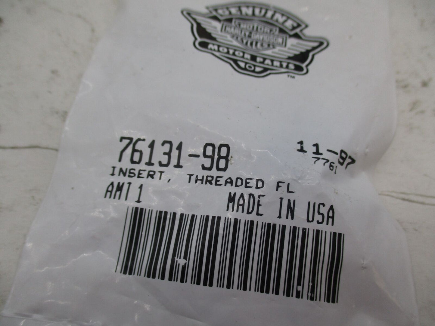 Harley Davidson Genuine NOS Threaded Insert 76131-98