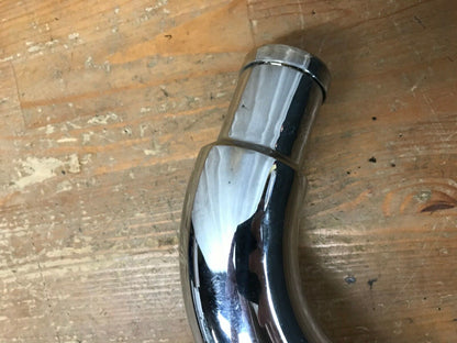 CHROME CUSTOM DRAG PIPE  2"  EXHAUST PIPE FOR HARLEY Rear Cylinder Only NEW