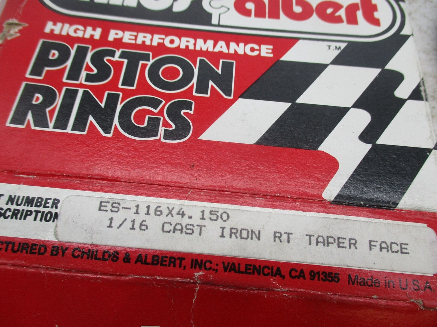 Harley Childs & Albert High Performance Piston Ring ES-116 x 4.150 1/16