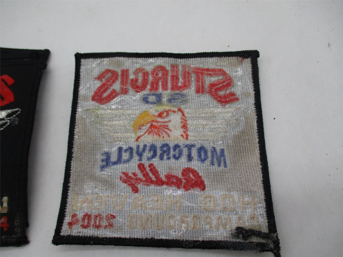 Lot of 8 2004 Sturgis Motorcycle Hog Heaven Campground Patches 3.5" x 3.5"
