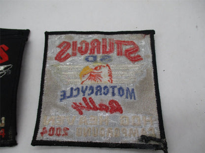 Lot of 8 2004 Sturgis Motorcycle Hog Heaven Campground Patches 3.5" x 3.5"