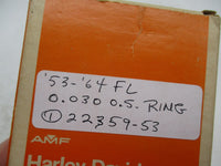 Harley Davidson Genuine NOS AMF Piston Ring Set 53-64 FL .030 22359-53