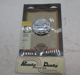 Harley Davidson Genuine NOS Sportster Chrome Fuel Cap Medallion 99676-04