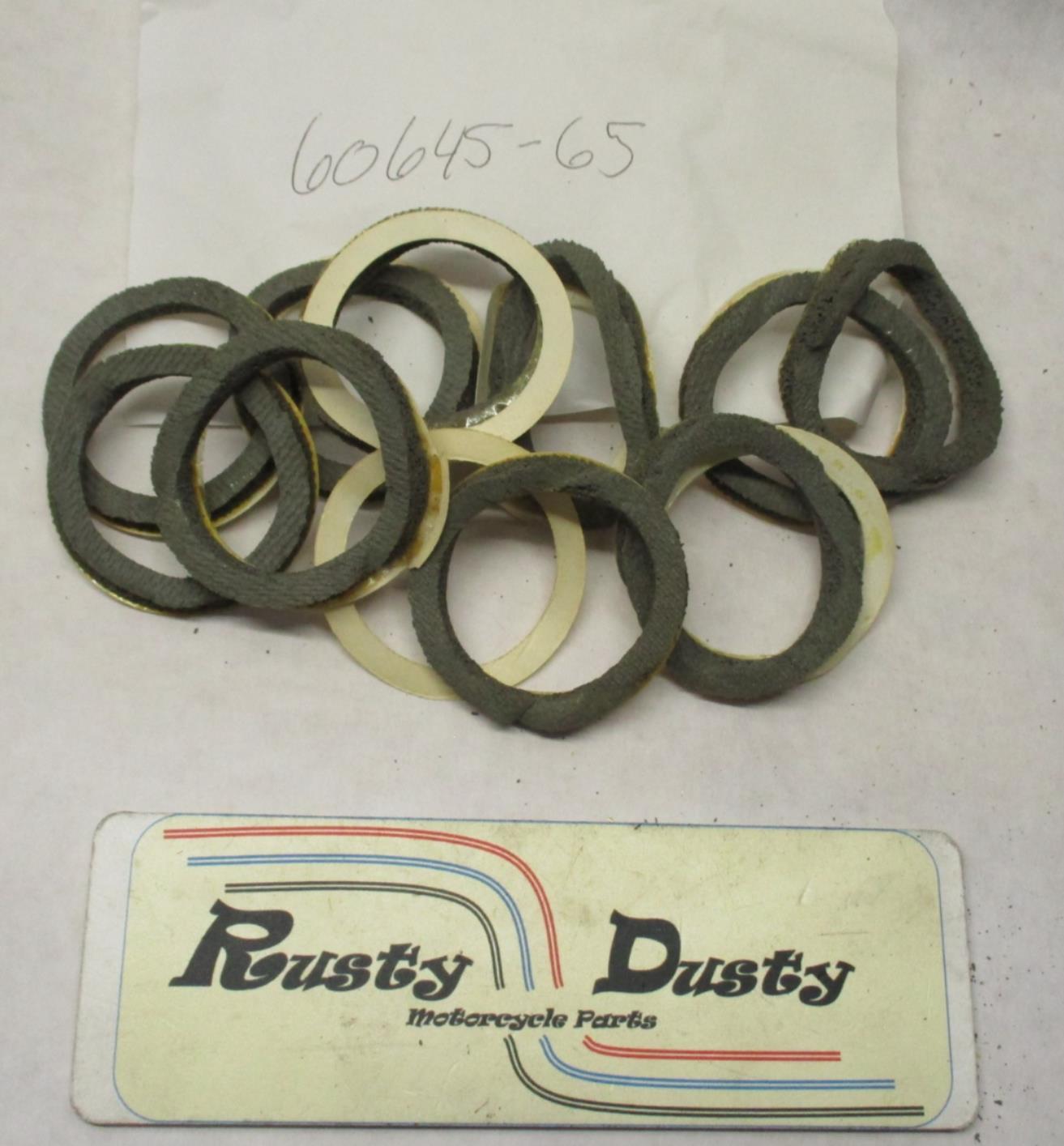Harley Davidson Solenoid Starter Gaskets 60645-65 Lot of (10)