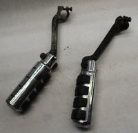 Harley Highway Pegs Foot Pegs Ribbed w/ Mounting Brackets Extensions