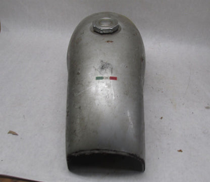 Vintage Italian Made in Itlay Silver Cafe Racer Motorcycle Gas Tank Gilera ?