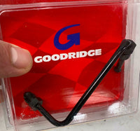 Goodridge JIC To -3 Tube Adapter S-Bend Ebony 3/8" P666-03BK