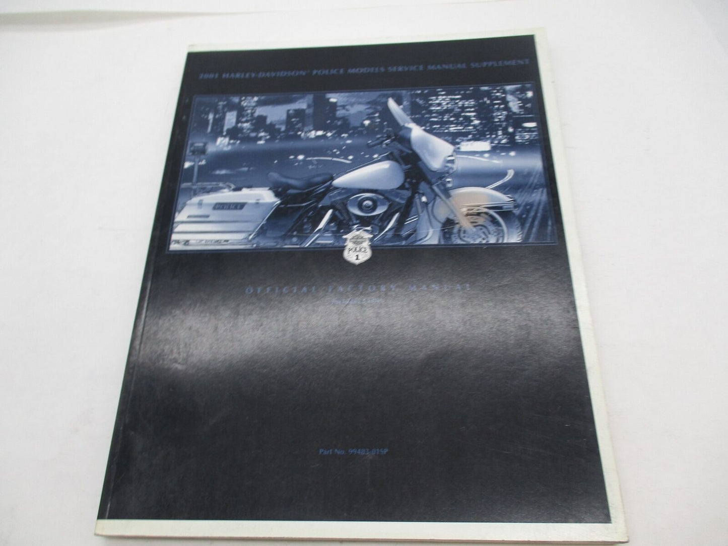 Harley Davidson Official 2001 Police Service Manual Supplement 99483-01SP