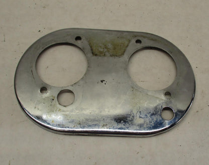 Harley Davidson Chrome Oval Dual Inlet Air Cleaner Backing Plate