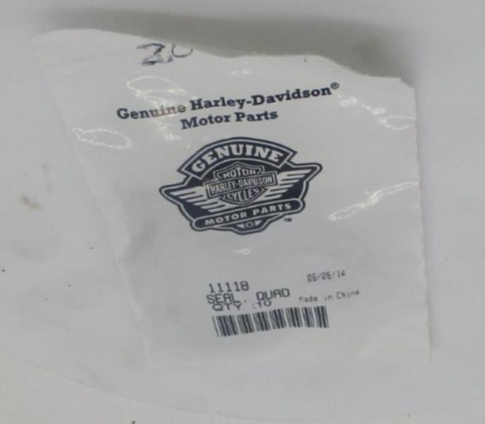 Pack of 10 Harley-Davidson Genuine NOS Upper Pushrod Cover Quad Seals 11118