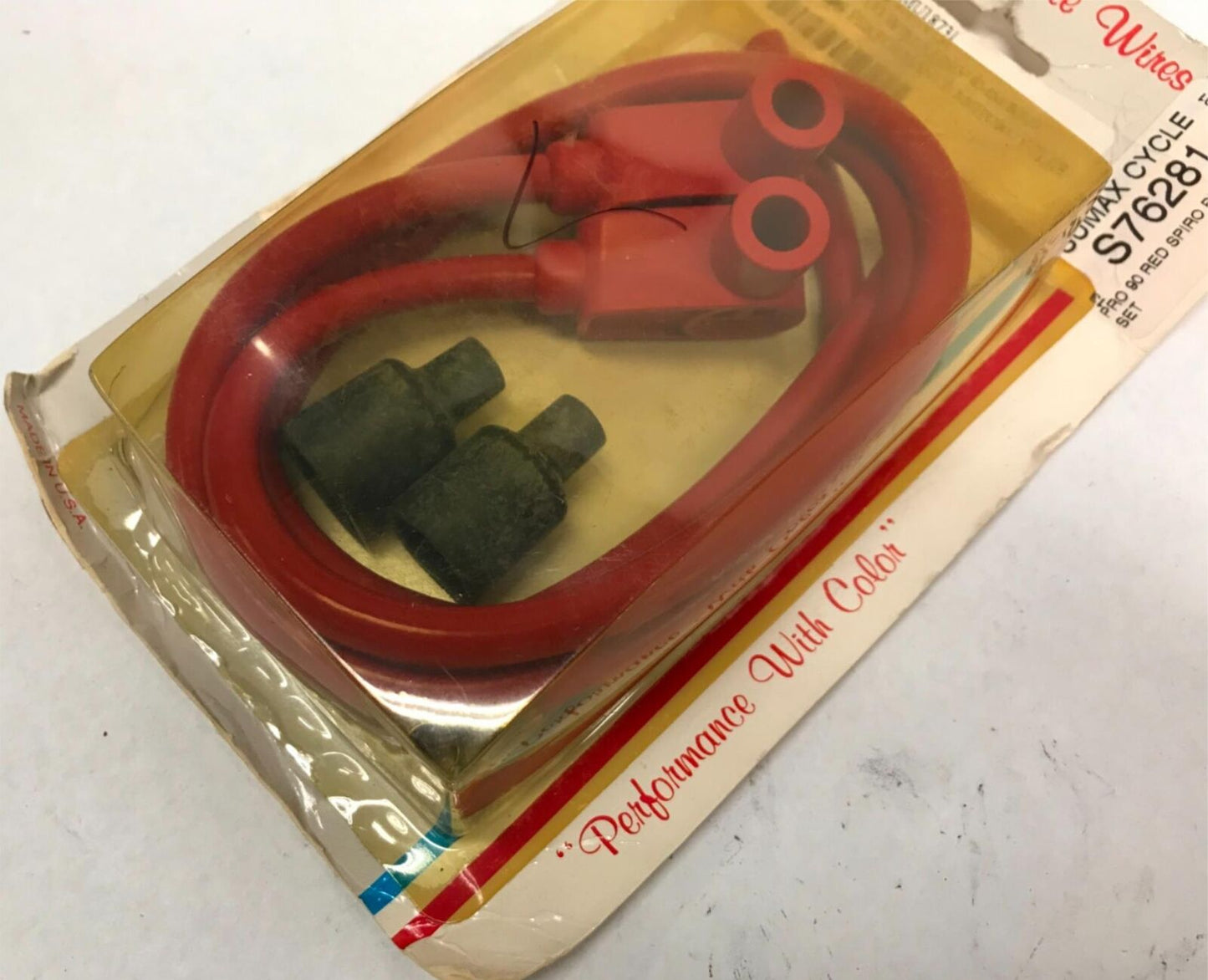 Spark Plug Wires 8mm Universal Red 90 Degree Boots 24" Long Sprio Core Pro