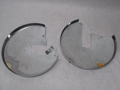 Pair of Harley-Davidson Touring Electra Glide Chrome Rotor Covers 43068-89