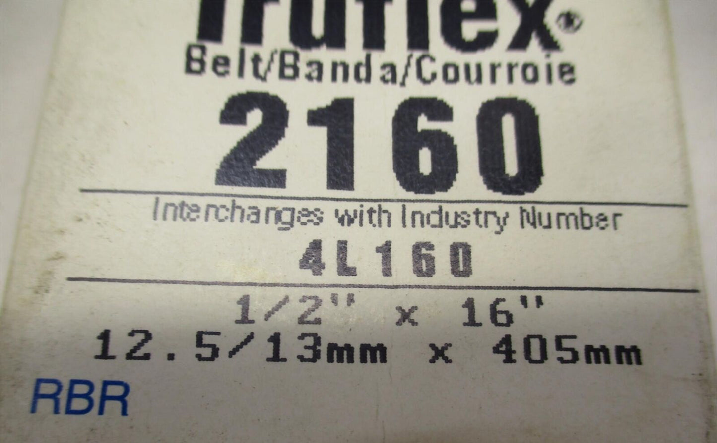 Carquest 4L160 Truflex Belt 2160