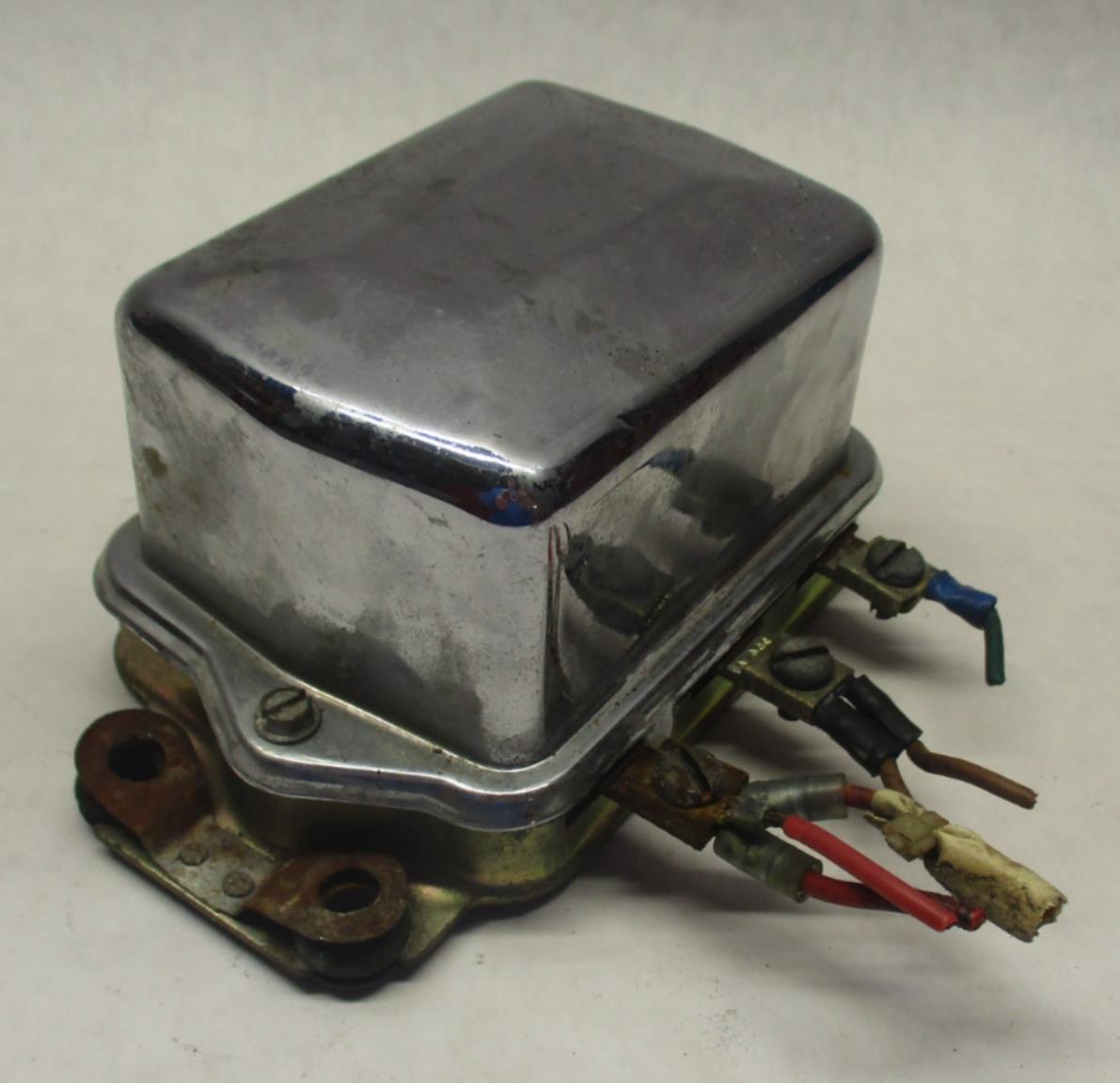 Harley Davidson Ironhead Sportster XLH XLCH Delco Remy Regulator w/ Chrome Cover