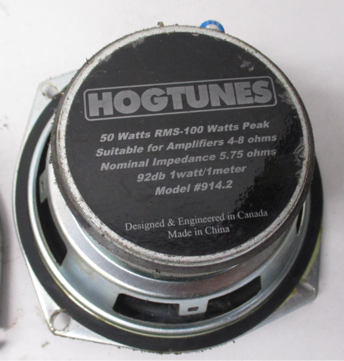 Pair of Harley Davidson Hogtunes Speakers 90505-01 Model 914.2