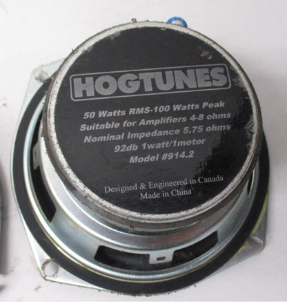 Pair of Harley Davidson Hogtunes Speakers 90505-01 Model 914.2