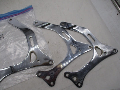 Lot of 3 BSA A10 PRe Unit Rear Chrome Motor Mount Brackets Mounts