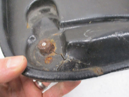 Harley Davidson Shovelhead Passenger Backrest Pad Stitched Vintage Black