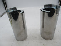 Pair of Harley Davidson Softail Brushed Fork Covers Cowbells