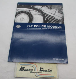 Harley Davidson Official 2010 FLT Police Service Manual Supplement 99483-10ESP
