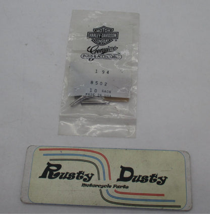 Pack of 10 Harley Davidson Genuine NOS Semi-Tubular Rivets 8502