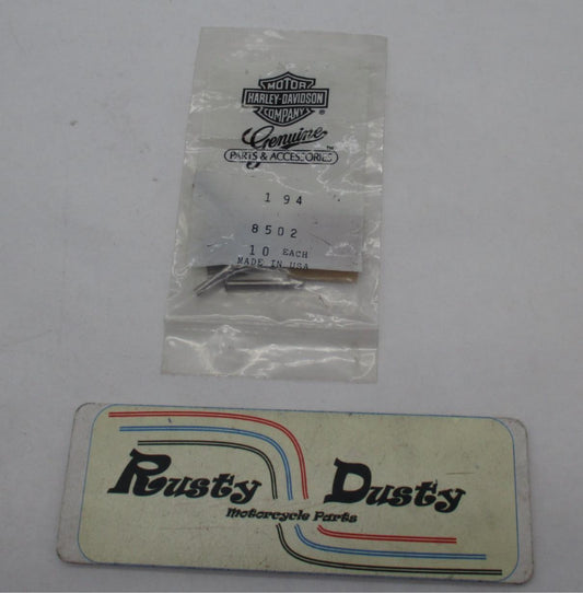 Pack of 10 Harley Davidson Genuine NOS Semi-Tubular Rivets 8502
