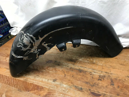 HARLEY 06-13 STREET GLIDE TOURING FRONT FENDER BLACK MATTE FLAT DAMAGED