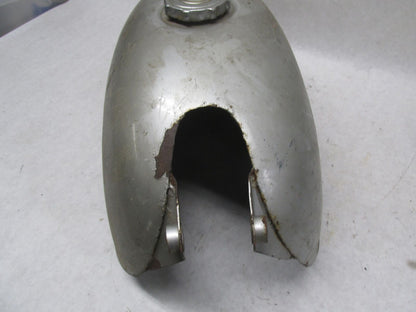 Vintage Italian Made in Itlay Silver Cafe Racer Motorcycle Gas Tank Gilera ?
