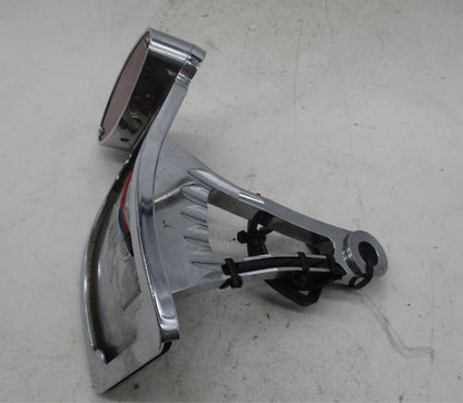 Harley Davidson Chopper Chrome Curved Axle Mounted Chrome License Plate Bracket