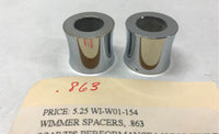 Wimmer Spacers W1-W01-154 Spacers .863 Harley Chrome