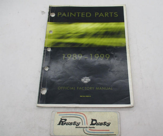 Harley Davidson Official Factory 1989-1999 Painted Catalog Manual Book 99489-99