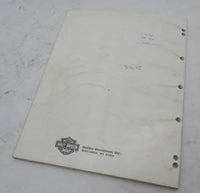 Harley Davidson Genuine 1989 Motorcycle Accessories Retail Price List Book